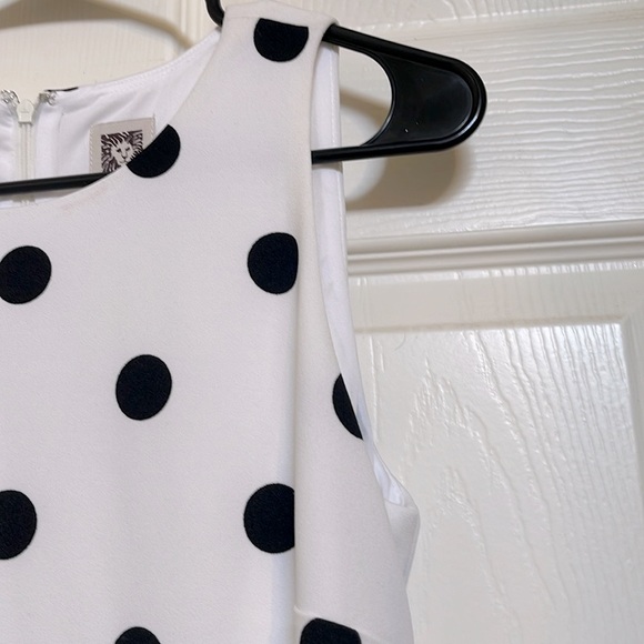 Anne Klein Polka Dot Sheath Dress - Picture 6 of 12